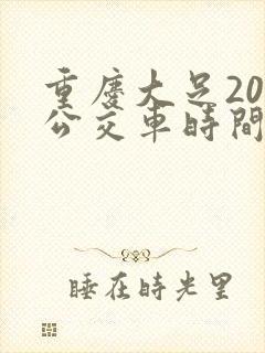 重庆大足206公交车时间表