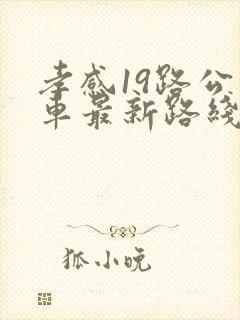 孝感19路公交车最新路线和时间