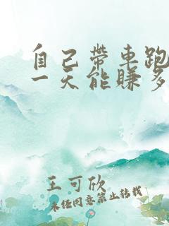 自己带车跑滴滴一天能赚多少钱