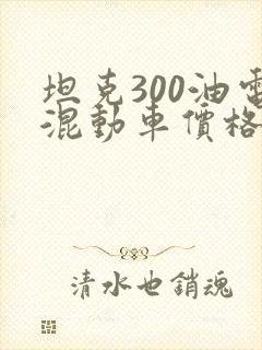 坦克300油电混动车价格