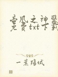 帝凰之神医弃妃免费txt下载