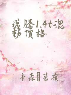 迈腾1.4t混动价格