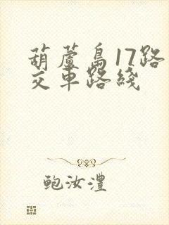 葫芦岛17路公交车路线