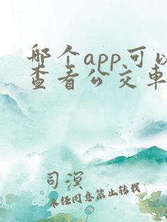 哪个app可以查看公交车到站时间