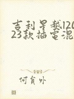 吉利星越l2023款插电混动