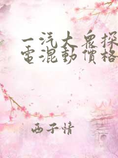 一汽大众探岳插电混动价格