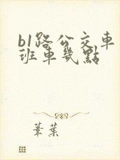 b1路公交车末班车几点