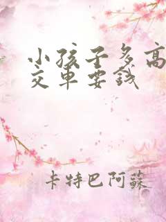 小孩子多高坐公交车要钱