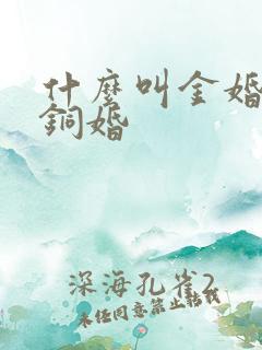 什么叫金婚银婚铜婚