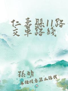 仁寿县11路公交车路线