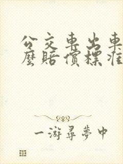 公交车出车祸怎么赔偿标准