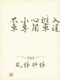 不小心进入公交车专用车道怎么办