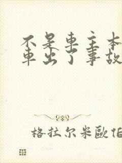 不是车主本人开车出了事故谁负责