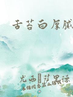 舌苔白厚腻裂纹