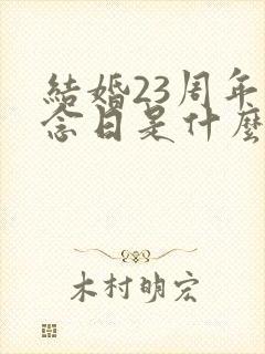 结婚23周年纪念日是什么婚