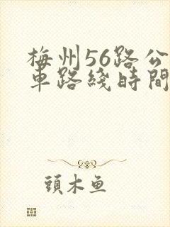 梅州56路公交车路线时间表