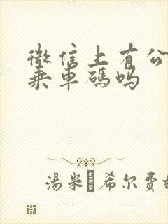 微信上有公交车乘车码吗