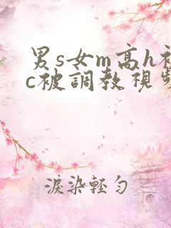 男s女m高h被c被调教视频