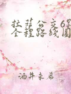 拉萨公交6路的全程路线图