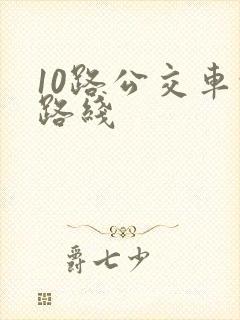 10路公交车的路线