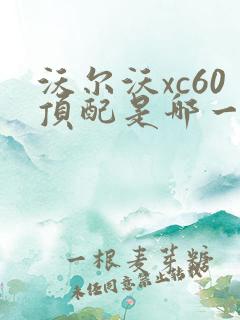 沃尔沃xc60顶配是哪一款