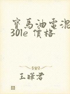 宝马油电混合530le 价格