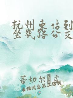 杭州东站到西湖坐几路公交车站 杭州东站到西湖坐几路公交车站
