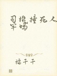 司机撞死人要坐牢吗