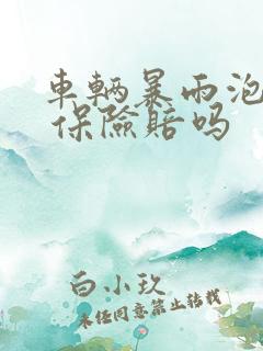 车辆暴雨泡水了 保险赔吗