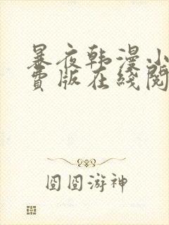 暴夜韩漫小说免费版在线阅读全文