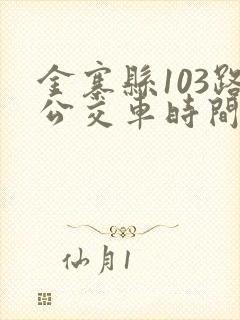 金寨县103路公交车时间表