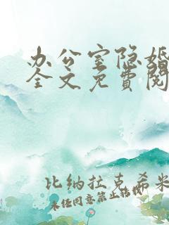 办公室隐婚小说全文免费阅读轻黯