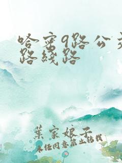 哈密9路公交车路线路