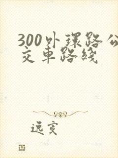 300外环路公交车路线