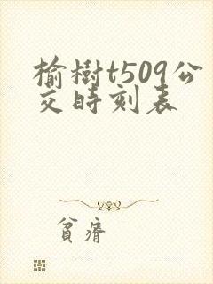 榆树t509公交时刻表