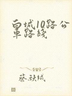 白城10路公交车路线