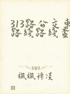 313路公交车路线路线查询