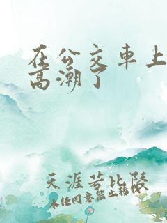 在公交车上被摸高潮了
