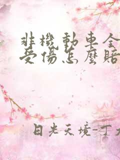 非机动车全责人受伤怎么赔 非机动车全责人受伤怎么赔