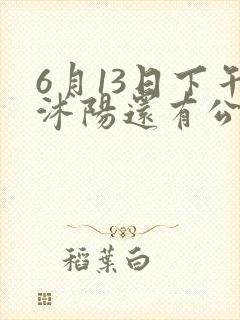 6月13日下午沭阳还有公交车吗