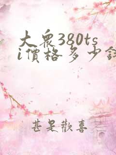 大众380tsi价格多少钱