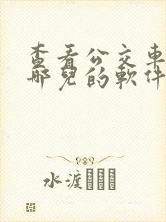 查看公交车走到哪儿的软件是什么
