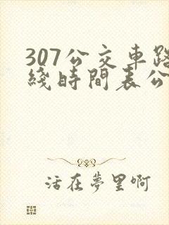307公交车路线时间表公交