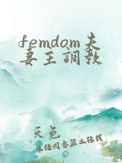 femdom夫妻主调教