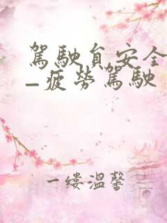 驾驶员安全培训_疲劳驾驶 驾驶员安全培训_疲劳驾驶