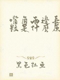 嘴角两边长小颗粒是什么原因