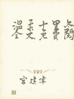 温柔十里冬小说全文免费阅读