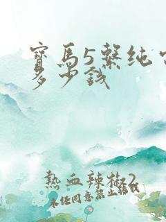 宝马5系纯电动多少钱