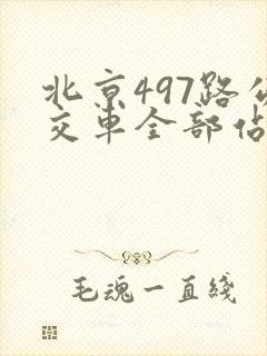 北京497路公交车全部站点