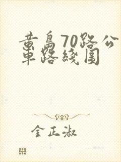 黄岛70路公交车路线图